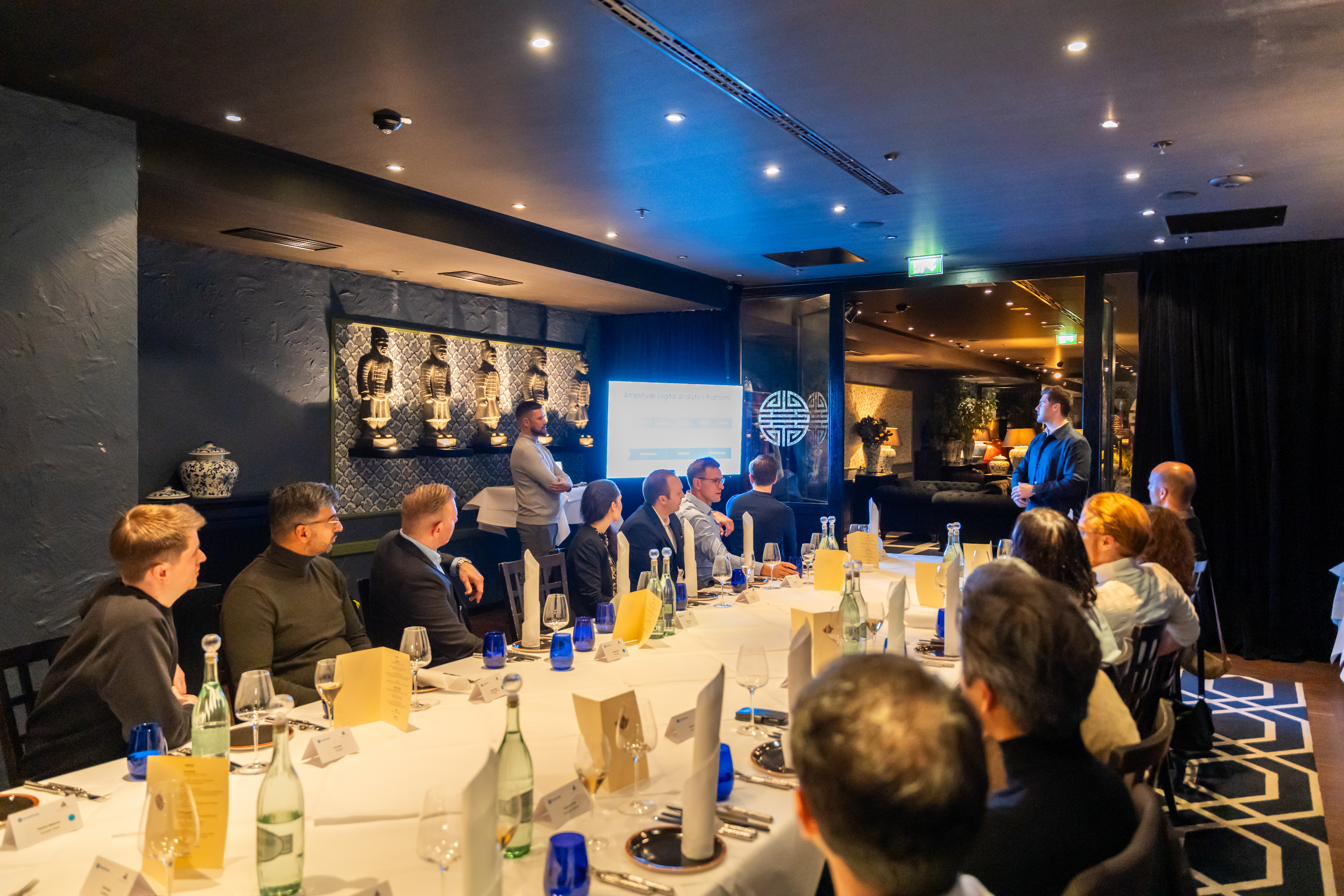 Private dining roundtable setting